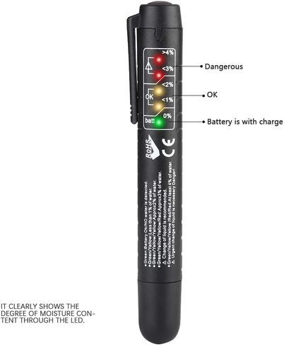 Brake Fluid Liquid Tester Pen, Brake Fluid Checker Brake Fluid Liquid Oil Tester Pen 5 Led Indicator Car Testing Tool Power Probe 3 with for Dot3/4/5 in Kuwait