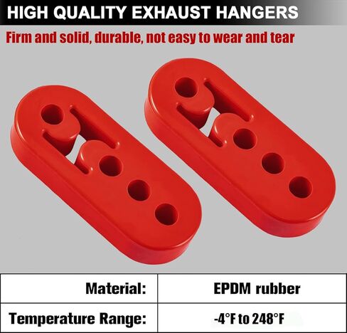 3 قطع كماشة إزالة شماعات العادم وشماعات العادم المطاطية لإزالة شماعات كاتم الصوت واستبدال جلبة عازل قابل للتعديل 4 فتحات عالمية (أحمر) in Kuwait