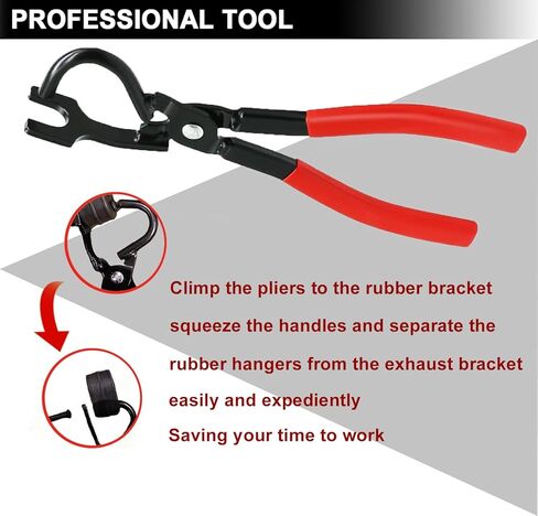 3 قطع كماشة إزالة شماعات العادم وشماعات العادم المطاطية لإزالة شماعات كاتم الصوت واستبدال جلبة عازل قابل للتعديل 4 فتحات عالمية (أحمر) in Kuwait