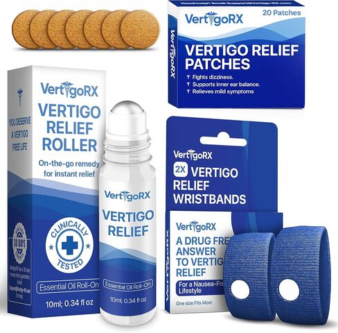Vertigo Relief Products Bundle | Vertigo Treatment Supporting Dizziness Relief | Vertigo Relief Products for Inner Ear Balance | Cure Vertigo Naturally in Saudi Arabia
