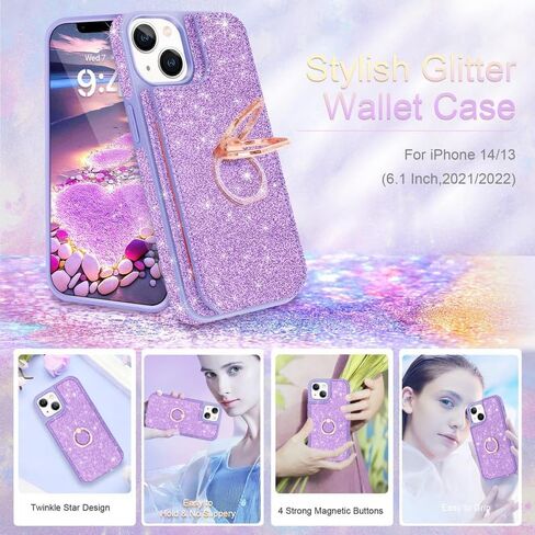Fingic Compatible with iPhone 14/13 Case Belt Clip Holster Kickstand Slim in Kuwait