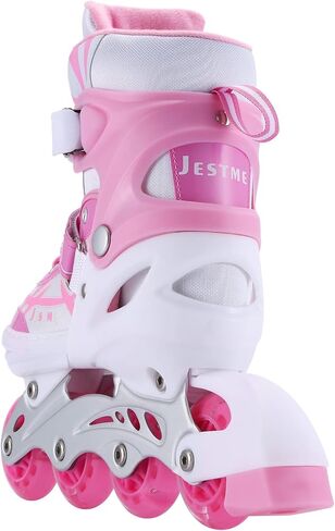 Adjustable Inline Skates for Girls Boys Beginners, Kids Roller Skates with All Illuminating Wheels in Saudi Arabia