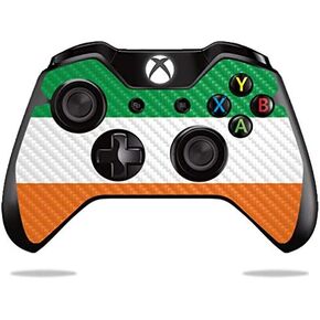 MightySkins Carbon Fiber Skin for Microsoft Xbox One or One S Controller - Irish Flag | Protective, Durable Textured Carbon Fiber Finish | Easy to Apply, Remove, and Change Styles | Made in The USA