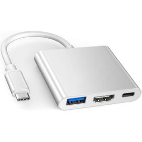 USB C to HDMI Multiport Adapter for iPhone 15 MacBook Pro Air iPad Pro, Apple MFi Certified Type-C Digital AV Hub with 4K@60Hz HDMI, USB 3.0, 100W PD Compatible with Samsung Galaxy, Pixelbook, XPS