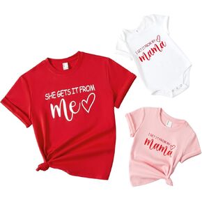 PATPAT Mommy and Me Tie Dye Matching Tshirts Mama Mini T-Shirts Matching Outfits Mom and Daughter