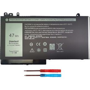 NGGX5 Laptop Battery for Dell Latitude E5270 E5470 E5570 (P48F001) Precision M3510 Series Notebook 954DF JY8DF XWDK1[11.4V 47Wh]