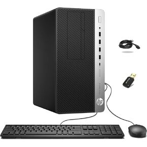 HP ProDesk 600 G3 Tower Computer Desktop PC, Intel i5-6500 3.2GHz, 16GB RAM, 256GB SSD, DVD, WiFi, BT, DP Wired Keyboard & Mouse Windows 10 Pro(Renewed)
