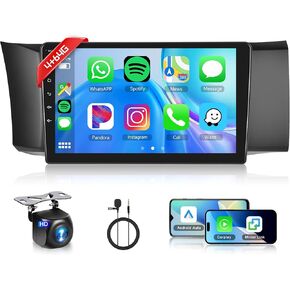 4+64G Android Car Radio Stereo for Toyota GT86/Subaru BRZ Scion FRS 2012-2016 Wireless Carplay Android Auto, 9’’ Touch Screen Head Unit with Mirror Link WiFi GPS Bluetooth FM RDS EQ Backup Camera SWC