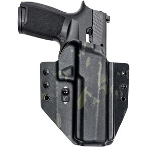 Tulster OWB Contour Holster in Right Hand fits: Sig Sauer P320 Full Size 9/40 | Optic Compatible Outside The Waistband Concealed Carry Kydex Holster