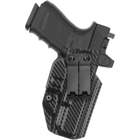 Tulster IWB Profile+ Holster in Right Hand fits: Glock 19 / 19X / 23/25 / 32/44 / 45 | Optic Compatible Inside The Waistband Appendix Concealed Carry Kydex Holster