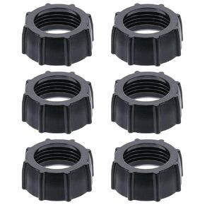 6 PCS Tightening Nut for Replacement Car Mount Screw-On, 17mm Car Phone Mount Replacement Parts Tightening Nut Ball-Joint Fixed Adapter Head Bracket Holder Ring for Dvr Camcorder Wireless Charger