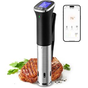 WiFi Sous-Vide-Machine & Vacuum Sealer Machine, Inkbird Sous Vide Cooker 1000W w/Recipes on APP Preset Cooker | Automatic Air Sous Vide Vacuum Sealing