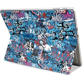 Tablet Skin Compatible with Microsoft Surface Pro 11 (2024) - Blue Meanies - Premium 3M Vinyl Protective Wrap Decal Cover - Easy to Apply | Crafted in The USA by MightySkins