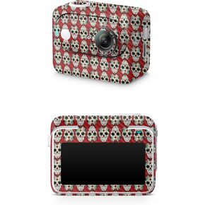 Carbon Fiber Skin Compatible with Insta360 GO 3 (2023) - Sugar Skull - Premium 3M Vinyl Protective Wrap Decal Cover - Easy to Apply | Crafted in The USA by MightySkins