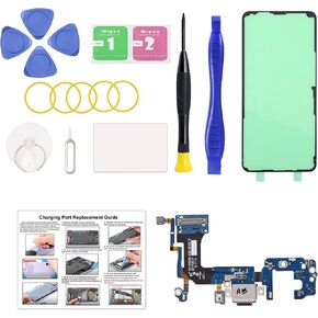 for Galaxy S8 USB Charging Board Port Replacement, Type C Dock Board Connector for Samsung S8 SM-G950U/U1/W/V with Tools & Instruction