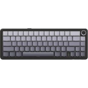 ATTACK SHARK X66 Gasket Wireless Mechanical Keyboard with Volume Knob,60% Bluetooth/2.4GHz/Wired Gaming Keyboard,RGB Backlit,Side Printed PBT Keycaps,66 Keys Hot Swappable for PC/MAC (Blackberry)