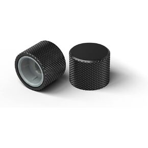 Rotary Knob for GMMK PRO and Numpad - 8 Colors - Glorious Gaming - for Custom 75% Keyboard and Swappable Mechanical Keyboards - Easy Install - Elegant Aluminum Design (Black)