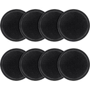 FYY Mount Metal Plate with Adhesive for Magnetic Cradle, 8 Pack Luxury Universal Replacement Metal Stickers Compatible with Magnetic Mounts Black