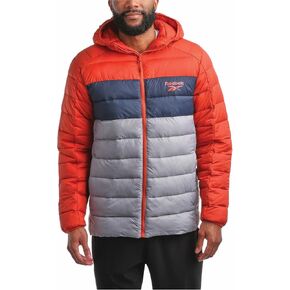 Reebok Men's Jacket - Packable Quilted Puffer Coat - Weather Resistant Lightweight Outerwear Windbreaker Coat for Men (M-XXL)