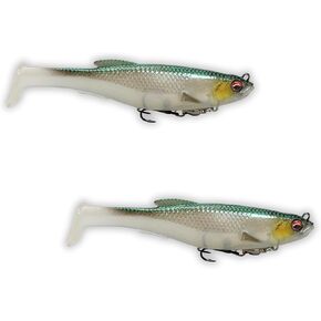 USA Bass Tackle Magnum Swimbait - Paddle Tail Swimbaits Pre Rigged Fishing Lures Premium Lure with Strong Owner Hook, Magdraft Style Bait for Giant Freshwater Predator Fish