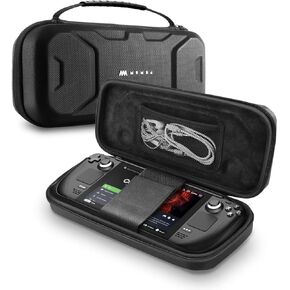 Mumba Carrying Case Compatible with Steam Deck 2022, Protective EVA Hard Shell and Waterproof Surface, Portable Travel Carry Handbag Pouch for Steam Deck Console & Accessories[Large Capacity](Black)