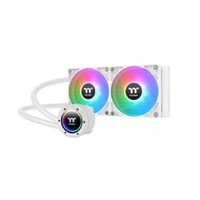 Thermaltake TH240 ARGB Sync V2 -Snow- CL-W364-PL12SW-A FN2046 CPU Cooler with 2 ARGB Fans (240 mm) Radiator and 4.7 in (120 mm) Simple Water Cooling