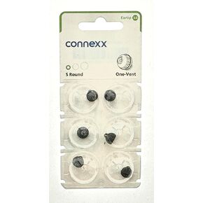 Signia CONNEXX Small Round 3.0 Eartips. One Vent. 6 Eartips per Pack