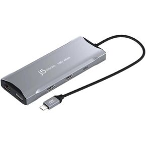 J5Create JCD397 4K60HZ ELITE USB-C Triple Mini Dock متوافق مع أجهزة USB4 USB-C إلى 2XHDMI in Kuwait