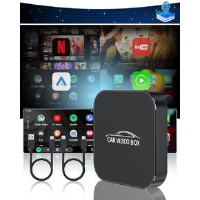 المحول اللاسلكي اللاسلكي و Android Auto Wireless - 4 في 1 Magic Carplay AI Box Phoiling Video Fits Netflix/YouTube/TF ، محول لاسلكي Carplay للسيارات من كابل Multi Charging 2016 in Kuwait