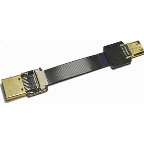 Short Slim Flat HDMI FPV HDMI Cable Mini HDMI Straight to Standard HDMI Full HDMI Normal HDMI Straight HDMI male for rig gimbal Canon 5D3 5D2, panasonic lumix GH3 GH2, sony nex 5N 5T 5R 7N 10CM
