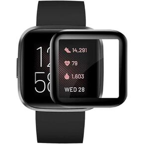 [3 Pack] For Fitbit Versa 2 watch film Tempered Glass Screen Protector, [99.99% HD Clear] [9H Hardness] [film Friendly] for Fitbit Versa2 Glass Tempered film