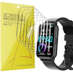 Compatible for Virozis Fitness Tracker Screen Protector, [6 Pack] Full Coverage TPU Clear Film Compatible for Virozis P67 1.57 Inches Fitness Tracker Smart Watch (6 Pack)
