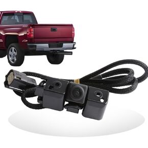 MITZONE Rear View Backup Camera for Car Compatible with 2014 2015 Chevy Cheyenne Silverado GMC Sierra 1500 2500 3500 Truck Pickup Parking Asist Camera 1080P HD 170° Wide-Angle 23306741 22803702