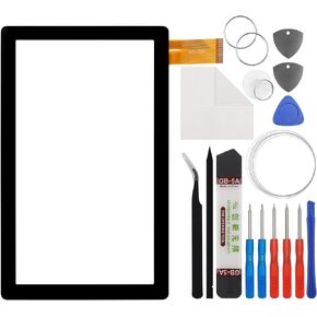 Touch Screen Panel Digitizer (Without LCD Display) Compatible with Contixo Kids V9 7 inch with Tools
