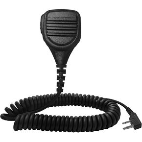 Akoree 2-Pin Shoulder Speaker Mic for IC-F3000 IC-F3001 Remote Speaker Microphone Radio Mic for ICOM IC-F3002 IC-F3003 IC-F3021 IC-F3022 IC-F3023 IC-V8 IC-V80 IC-V80E IC-V80 V85