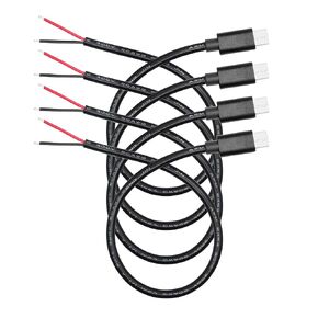 USB C to 2 Pin Bare Wire Open End Power Cable 11", 5V/5A USB Pigtail Cable in Saudi Arabia