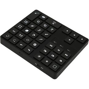 Bluetooth Keypad for Procreate, 35 Keys One Handed Shortcut Drawing Keyboard, Ergonomic Rechargeable Drawing Shortcuts
