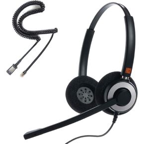 IPD IPH-165 Phone Headset with Noise Cancelling Microphone for Office and Call Center -Compatible with Cisco landline Phones -7800/7900/8800/6945 Series,Interquartz and Altigen landline Phones