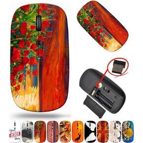 maizi Wireless Mouse Cute for PC Computer Chromebook Notebook, Wireless Mice Cute Image ID: 15209788 Original Oil Painting 2.4G USB Receiver Portable Made in USA