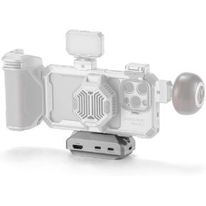 Tilta Khronos Quick Release USB-C Hub (Titanium White) - HDMI Ports | Audio Monitoring | Secure Arca Mount | Versatile High-Speed Performance for SSD Drive