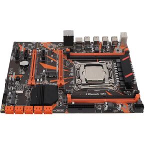 Desktop Motherboard, 10 SATA3.0 5 PCIe 4xDDR4 Memory Computer Motherboard NVME M.2 LGA 2011 Motherboard, Computer Motherboard for PC Replacement