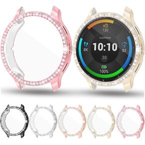 [5Pack] RICHONE Bling Screen Protector Compatible with Garmin Venu 3S, Diamonds Protective Cases for Venu 3S Smart Watch 41mm Soft TPU Accessories Bumper Covers