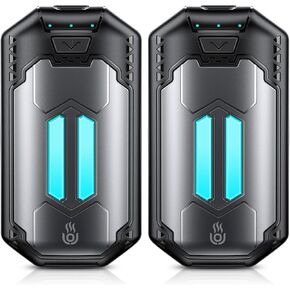6000mAh OUTJUT Hand Warmers Rechargeable 2 Pack Electronic Hand Warmers Portable 20Hrs USB Suitable Hunting Accessories Portable Hands Heater for Camping Hunting Gifts for Women Man（Gray）