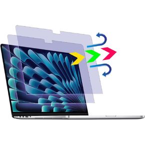 KEANBOLL ( 2-Pack Designed for All-New MacBook Air 15 inch Screen Protector (M3/M2 Chip,2024-2023), Anti Blue Light Eye Protection Anti Glare and Anti Fingerprint Shield-Matte