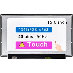 LCD Screen Replacement for HP 15-DY0010DS 15-DY0011DS 15-DY0012DS 15-DY1020NR 15-DY2031NR 15-DY2034NR 15-DY1025NR 15-DY2074NR P/N L63569-001 HD 1366 * 768 40 Pins Touch Display Panel