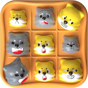 Tic Tac Toe Kids Toys - Classic Three-in-a-Row Family Board Game for Education and Memory Development, Puzzle Travel Game for 4+ Year Old Boys and Girls, Brain Teaser Birthday Gift for Kids Ages 4-8