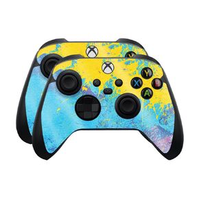 Carbon Fiber Skin Compatible with Microsoft Xbox Series X|S Controller (2 Pack) - Sunset Flow - Premium 3M Vinyl Protective Wrap Decal Cover - Easy to Apply | Crafted in The USA by MightySkins