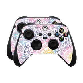 Carbon Fiber Skin Compatible with Microsoft Xbox Series X|S Controller (2 Pack) - Cow Hide - Premium 3M Vinyl Protective Wrap Decal Cover - Easy to Apply | Crafted in The USA by MightySkins