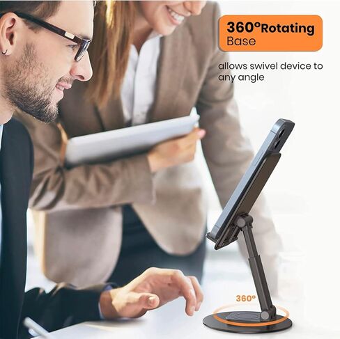 360 قابلة للتدوير الألومنيوم الشامل للهاتف القابل للطي حامل حامل قابلة للتعديل متعددة الزاوية سطح المكتب السفر الذكي مستقر دفق ثقل ضئيلة لآيفونج ، سامسونج ، iPad ، الأجهزة اللوحية ، Nintendo in Kuwait