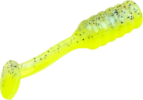 ضربة King Mr. Crappie (Mrctzslc-227) إغراء الصيد في سن المراهقة زيح ، اليرقة البلاستيكية الناعمة المدمجة ، جسم مضلع ، ذيل مجداف نحيلة ، 1/4 بوصة ، 15 عبوة ، Shine in Kuwait